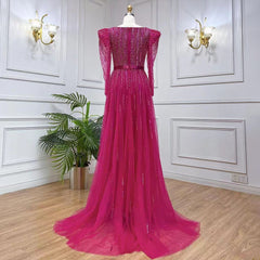 Rose Red Host Performance Evening Dress - kinko