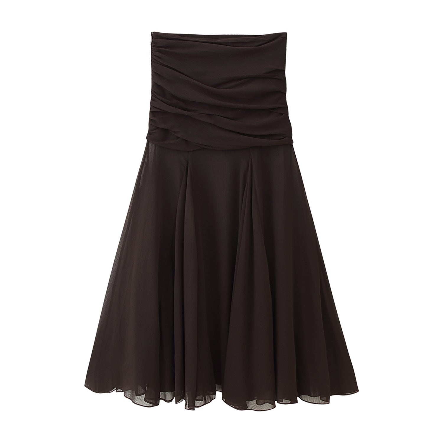 Summer Translucent Pleated Skirt - kinko