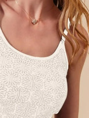 SO ME Two Tone Floral Seamless Tank Top - kinko