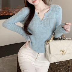 Female Fall And Winter Inner Wear Mink Sweater