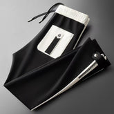 Light Luxury Fall Winter Fashion Trendy Brand Color Contrast Patchwork Space Cotton Pants Men