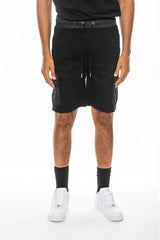 WEIV Men's Full Size Heathered Light Weight Slub Shorts Plus Size - kinko