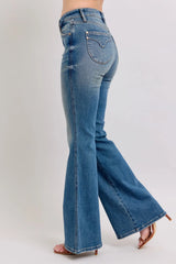 Judy Blue MR Tummy Control Vintage Wash Jeans - kinko