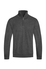 WEIV Men's Quarter Zip Long Sleeve Sweater - kinko