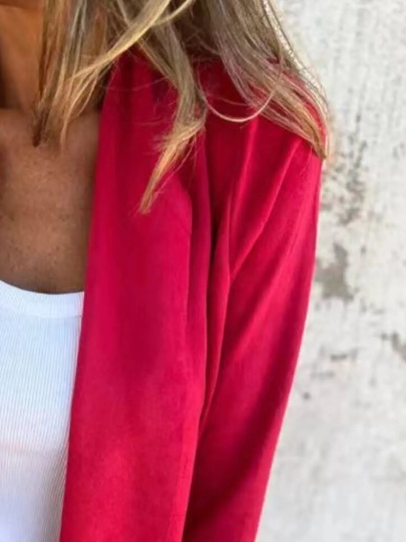 Full Size Open Front Casual Cardigan Plus Size - kinko