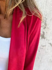 Full Size Open Front Casual Cardigan Plus Size - kinko