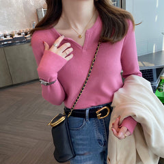 Women's Knitted Bottoming Shirt Fall And Winter Inner Wear