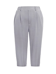 Pleated Detail Pants with Pockets - kinko