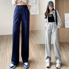 Women's Fall Winter Fashion Drawstring Loose Casual Pants