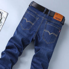 Men's Jeans Men's Loose Straight Stretch Long - kinko