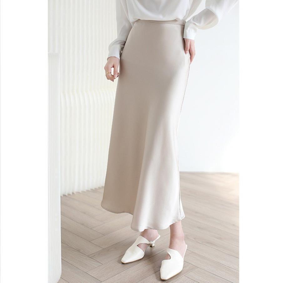 High-grade Silk Mid-length High-end Fishtail Long Skirt - kinko