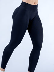 2pack Solid-color Yoga Exercise Leggings - kinko