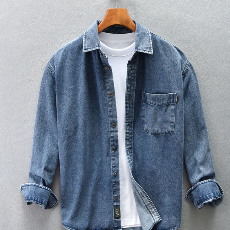 Cowboy Shirt Men's Coat Autumn And Winter Casual Versatile - kinko