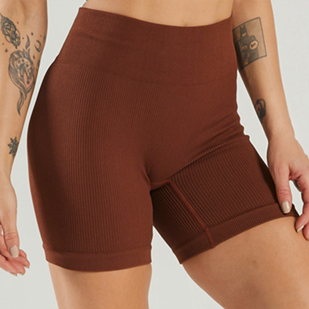 Seamless Knitted High Elastic Sports Underwear U Square Collar Yoga Suit - kinko