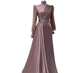 Stand Collar All-inclusive Long Sleeve Detachable Evening Dress Elegant Elegant Two-piece Suit - kinko