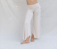 High Waist Irregular Casual Pants Yoga Cropped Pants - kinko
