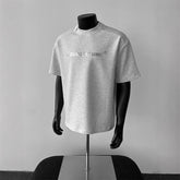 בגדי גברים עם שרוולים קצרים בכתף קיץ PU נאה כבד