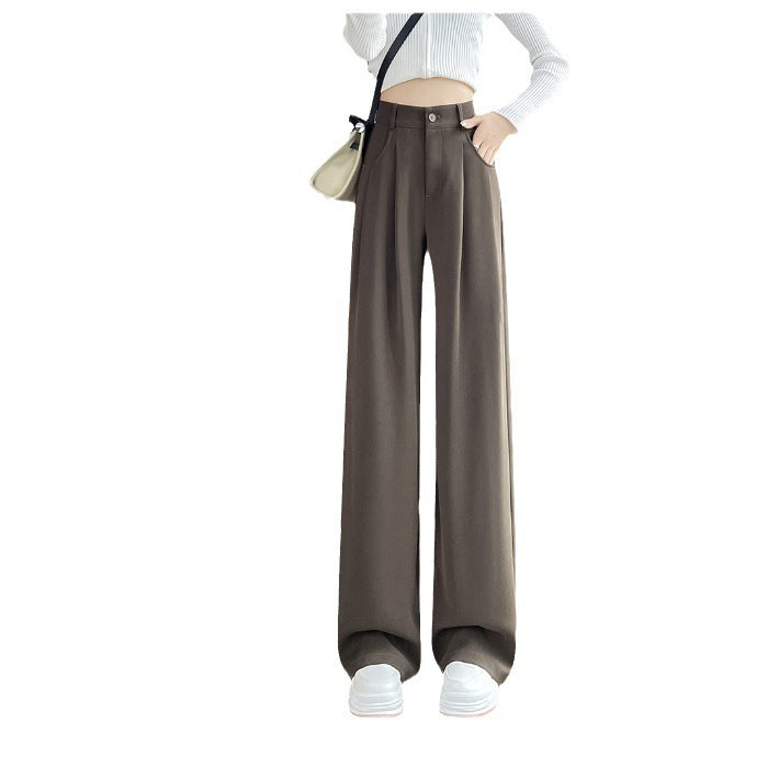 New High Waist Drooping Suit Pants Women - kinko