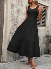 Ivy Lane Smocked Scoop Neck Sleeveless Tank Dress - kinko