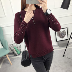 The new fall/winter pullover sweater Korean style beaded