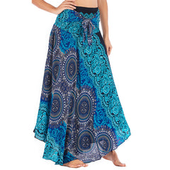 Casual Half-length Beach Vacation Two-way Large Swing Skirt - kinko