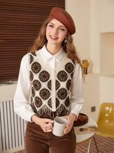 Women New Spring and Autumn Crocheted Hollow Tassel Short Vest Top Crochet hook