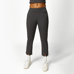 Loose Half Zipper And Lapel Sleeveless Top Casual Trousers Lace-up Shorts Three-piece Set - kinko