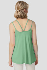 Basic Bae Bamboo Scoop Neck Double Spaghetti Straps Cami - kinko