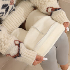 Cashmere Winter Wear High Waist Leggings For Women - kinko