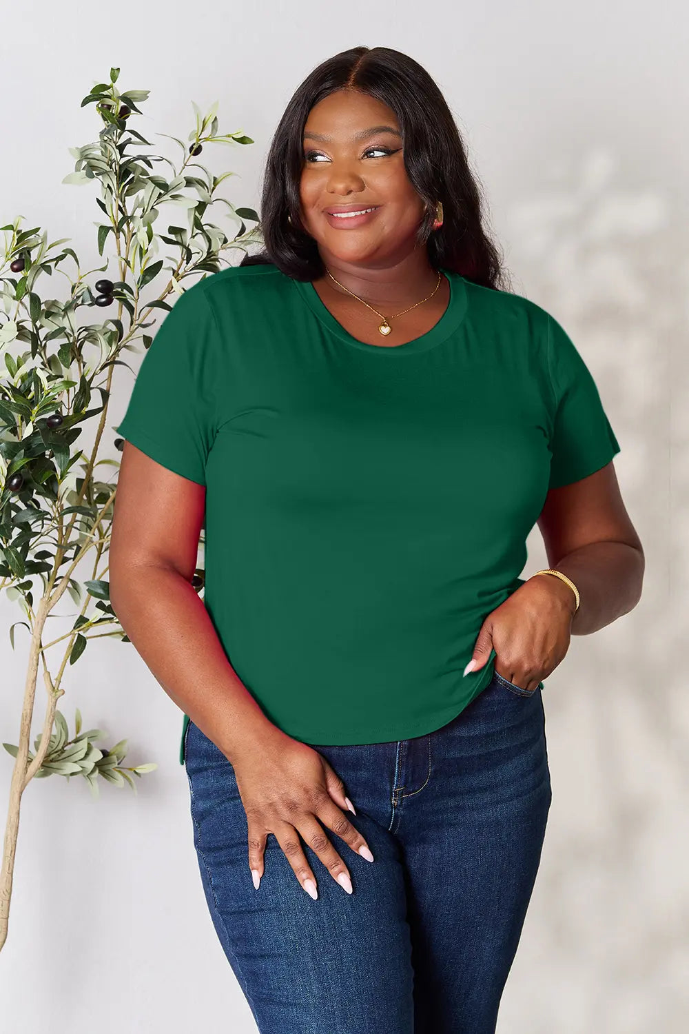 Basic Bae Full Size Round Neck Short Sleeve T-Shirt - kinko