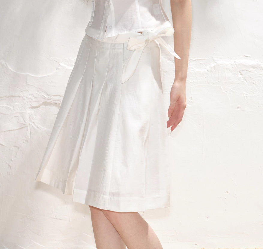 Summer Lace-up Skirt For Women All-matching A- Line Skirt - kinko