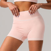 Quick Drying Nude Feel Yoga Shorts Hip Lifting Running Fitness Shorts Tight High Waist Outdoor Exercise Shorts Women