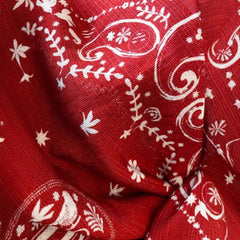 Red Sleeveless Floral Twist Sweet Spicy Waistcoat Top - kinko