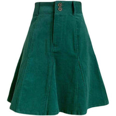A Line Retro Corduroy For Fall Winter Skirt