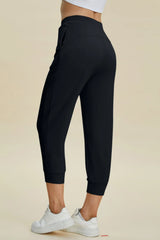 Basic Bae Full Size Air Scuba Drawstring High Waist Cropped Pants - kinko