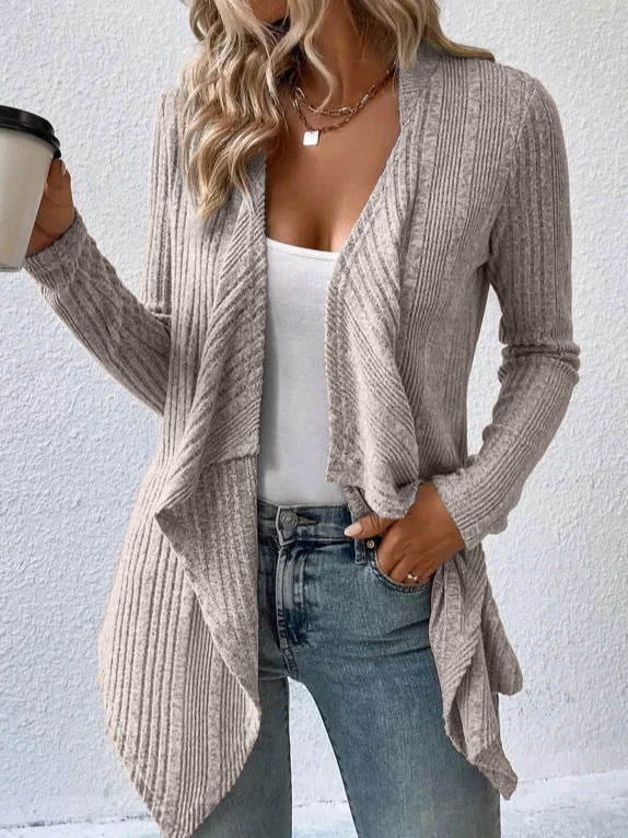 Cardigan Long Sleeve Sweater Casual Women's Clothing - kinko