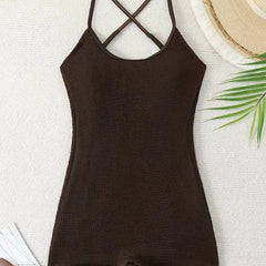 One-piece Women's Sling Slim Fit Backless Design Swimsuit - kinko