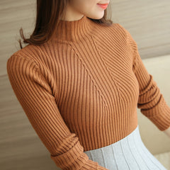 Damen-Rollkragenpullover für Herbst und Winter