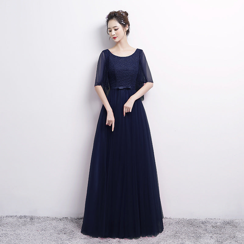 Banquet Evening Dress Female Spring New Fashion Annual Meeting Host Dress Chorus Performance Long Dress - kinko