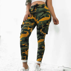 Camouflage Plus Size Casual Trousers Women New Casual Pants Women Fall Winter