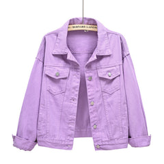 Women Jackets New Spring Outwear Denim Coat - kinko