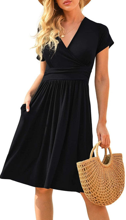 Ruffle Floral Dress Women Long Sleeve A Line Dresses - kinko