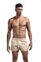 Wrap men's shorts, home pants, smooth beach pants, slim pants, shorts
