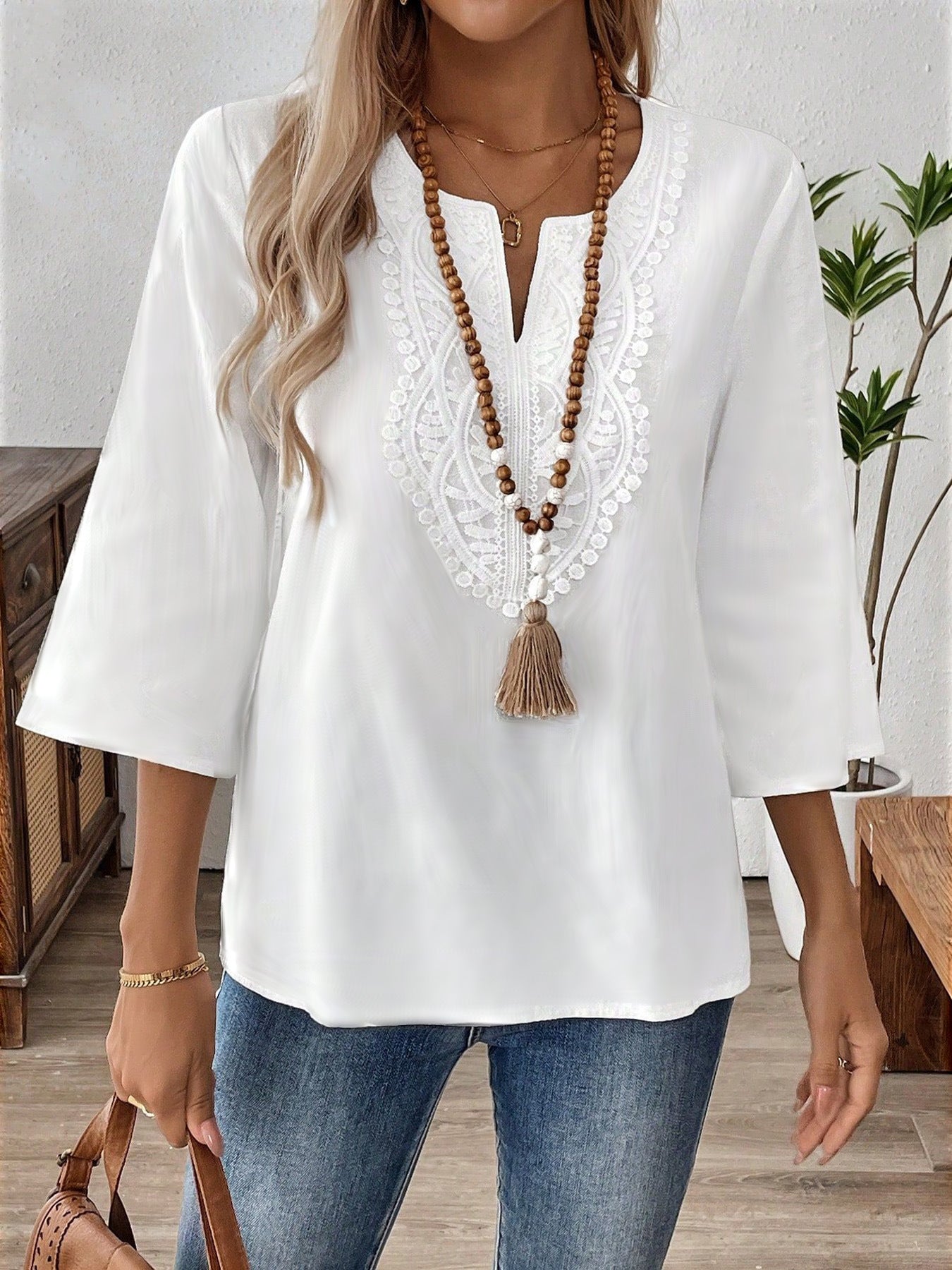 Elegant Fashion Solid Color Loose Shirt - kinko