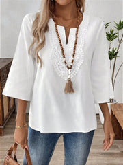 Elegant Fashion Solid Color Loose Shirt - kinko