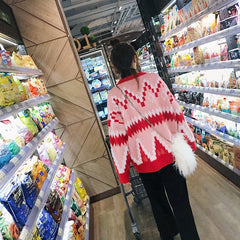 Sweater Jacket Women's Knitted Tops For Fall/Winter Loose Wear