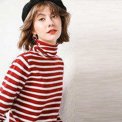 Kurzarmpullover mit hohem Kragen für Damen, neues Herbst-Winter-Modell