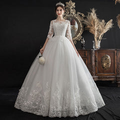 One-shoulder Dream Slim Sleeve Lace Bride - kinko