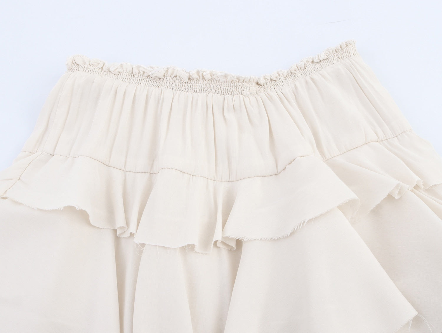 Summer European And American Style Laminated Decoration Midi Skirt Skirt - kinko