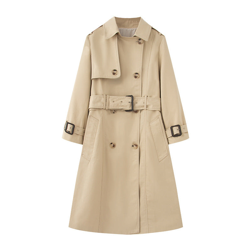 Trench Mid-length British Trench Coat - kinko